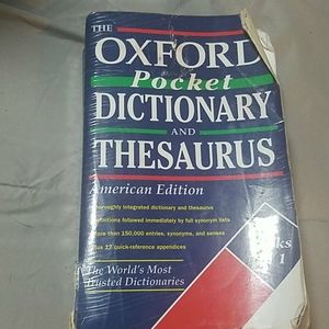 Preowned Oxford pocket dictionary and thesaurus